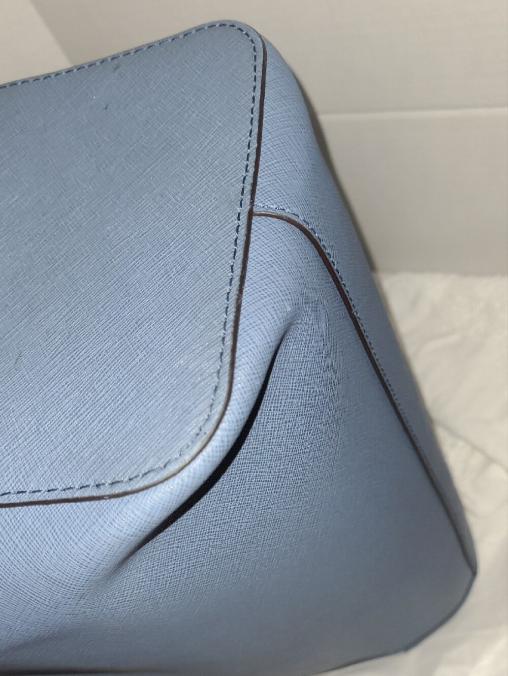 Michael Kors Slate Blue Chain-Detail Tote - Picture 11 of 13